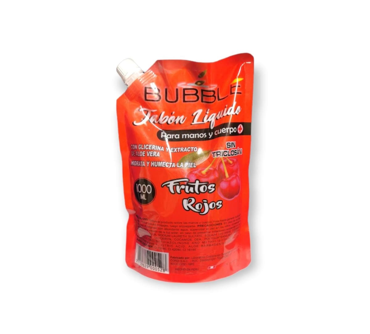 Bubble jabon liquido frutos rojos 1000 ml