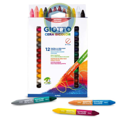 LAPIZ DE CERA 24 COLORES BICOLOR