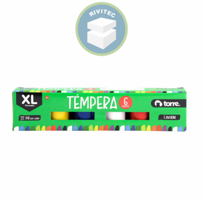 TEMPERA 6 COLORES TORRE