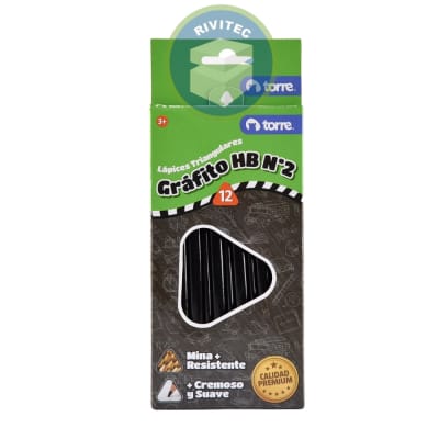 CAJA DE 12 LAPICES GRAFITO TRIANGULARES