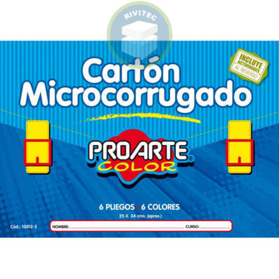 ESTUCHE CARTON MICROCORRUGADO COLORES