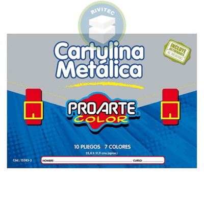 ESTUCHE CARTULINA METALICA PROARTE