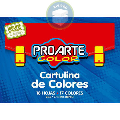 ESTUCHE CARTULINAS DE COLORES PROARTE