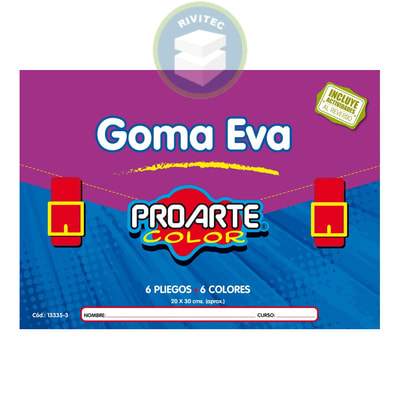 ESTUCHE GOMA EVA PROARTE
