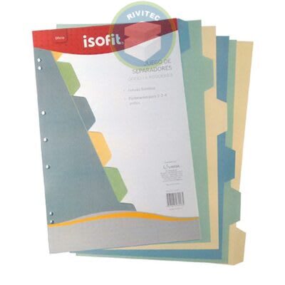 JUEGO DE SEPARADORES CARTA 6 POSICIONES ISOFIT