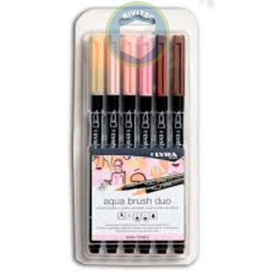 SET AQUA BRUSH 6COL PIEL