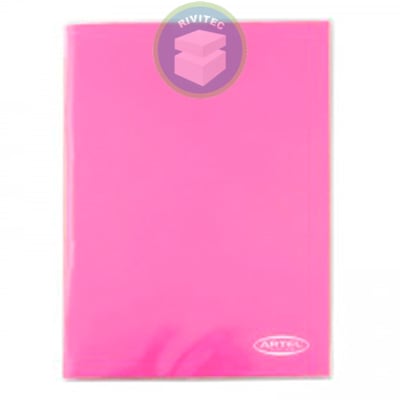 CARPETA PROARTE CON GUSANO COLOR ROSADA