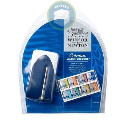 ACUARELA COTMAN MED GODET MINIPLUS SETX8