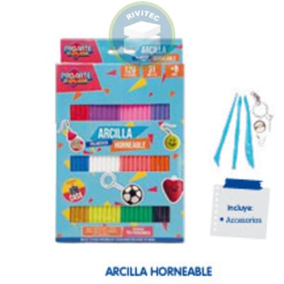 ARCILLA POLIMERICA 12 COL HORNEABLE