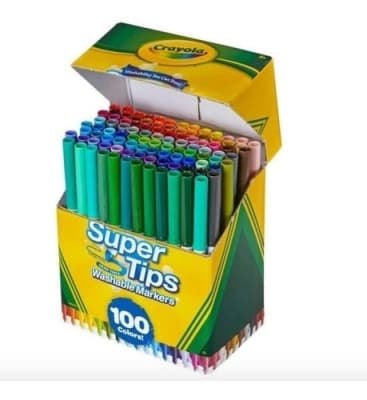 MARCADORES LAVABLES 100 COLORES