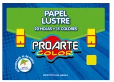ESTUCHE PAPEL LUSTRE PROARTE