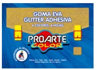 GOMA EVA GLITTER ADHESIVA