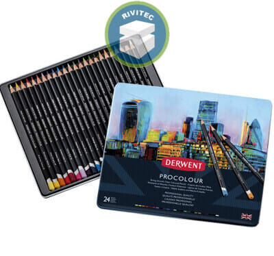 LAPICES PROCOLOUR 24 UN, LATA DERWENT