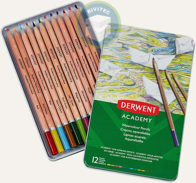 LAPIZ ACUARELA 12 COL LATA DERWENT
