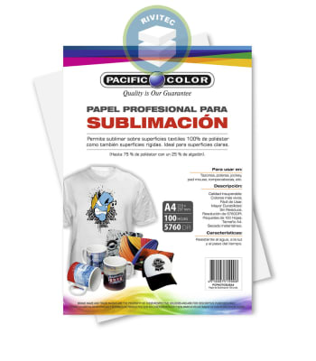 PAPEL SUBLIMACION A4 100 HOJAS