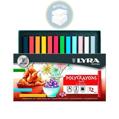 PASTEL POLYCRAYONS 12 COLORES