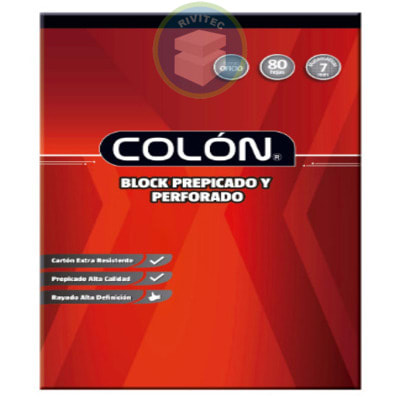 BLOCK PREPICADO CARTA COLON