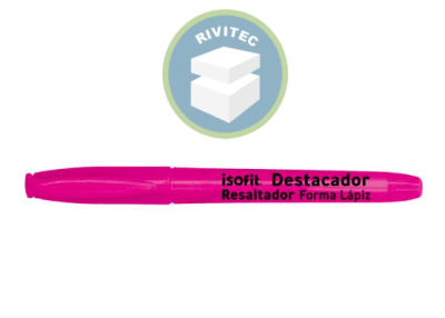 DESTACADOR LAPIZ ISOFIT ROSADO
