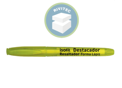 DESTACADOR LAPIZ ISOFIT AMARILLA