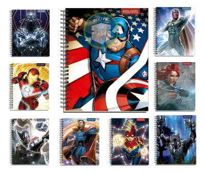 CUADERNO UNIVERSITARIO CUADRO MARVEL