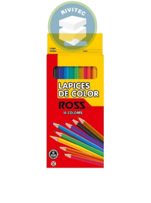 LAPICES DE 12 COLORES ROSS