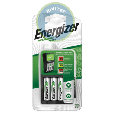 CARGADOR DE 2 PILAS RECARGABLES