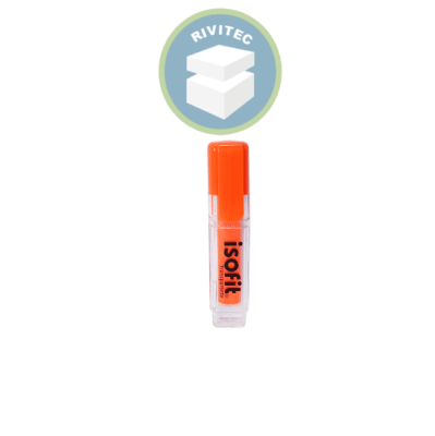 DESTACADOR TRANSPARENTE ISOFIT NARANJO