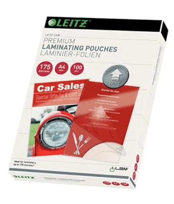 LAMINAS TERMOLAMINAR A4/175MIC/100UN