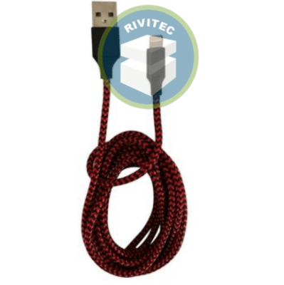 CABLE USB/IPH 1MT RED