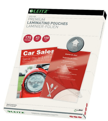 LAMINAS TERMOLAMINAR A3/175MIC/100UN