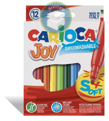 PLUMONES 12 COLORES JOY SOFT