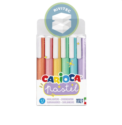 DESTACADORES PASTELES 6 COLORES