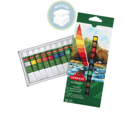 PINTURA OLEO SET 12 COLORES DERWENT