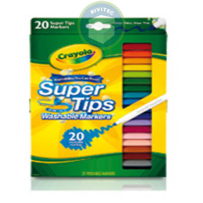 MARCADORES LAVABLES 20 COLORES