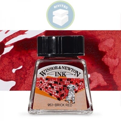 TINTA PARA DIBUJO ROJO LADRILLO 14 ML