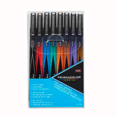 SET TIRALÍNEAS 8 COLORES 0.05