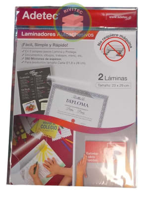 LAMINA AUTOADHESIVA PARA PLASTIFICAR CARTA