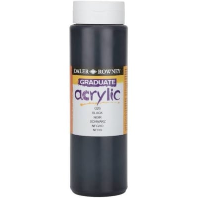 ACRILICO NEGRO 500ML