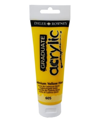 ACRILICO 120ML CADIUM YELLOW 605 DALER ROWNEY