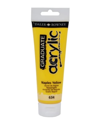 ACRILICO 120ML NAPLES YELLOW 634 DALER ROWNEY