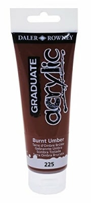 ACRILICO 120ML BURNT UMBER 225 DALER ROWNEY