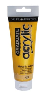 ACRILICO AMARILLO METALICO 120ML