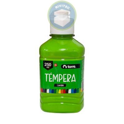 TEMPERA VERDE CLARO 250 ML TORRE
