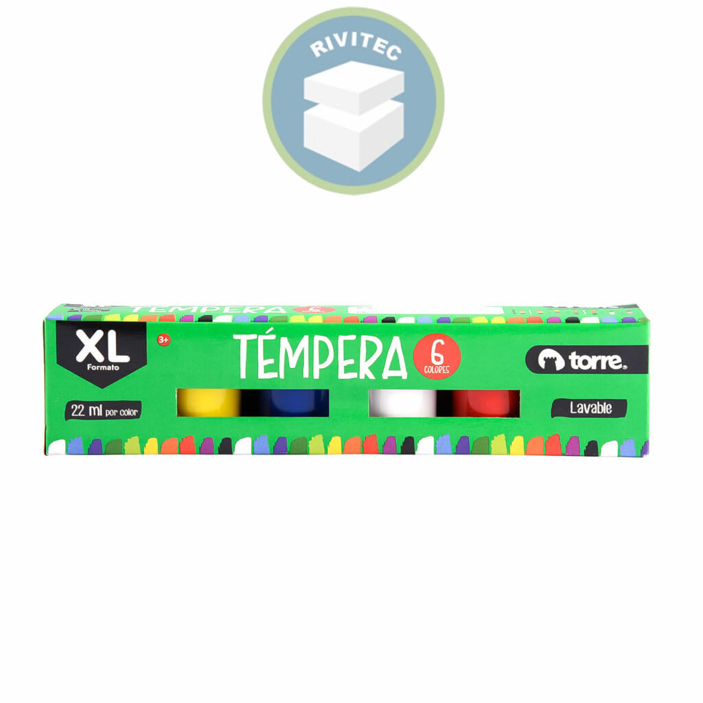 TEMPERA 6 COLORES TORRE1