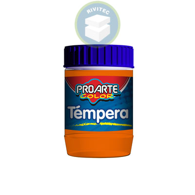 TEMPERA NARANJA 120 ML PROARTE1