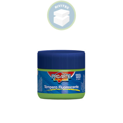 TEMPERA FLUOR VERDE 100ML1