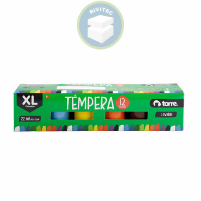 TEMPERA 12 COLORES TORRE1