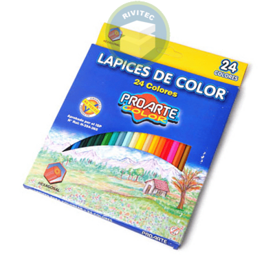 LAPICES DE 24 COLORES PROARTE1