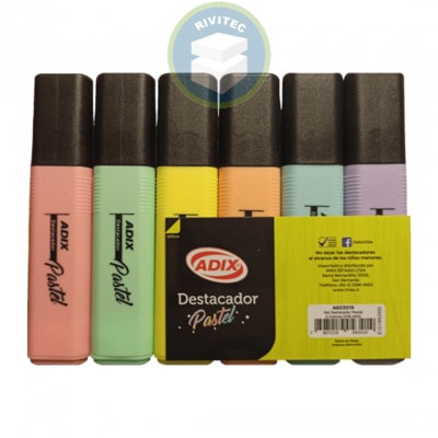 SET DESTACADOR PASTEL1