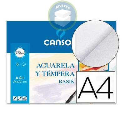BLOCK ACUARELA TEMPERA 24X32 370GR 1